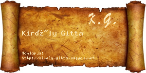 Király Gitta névjegykártya